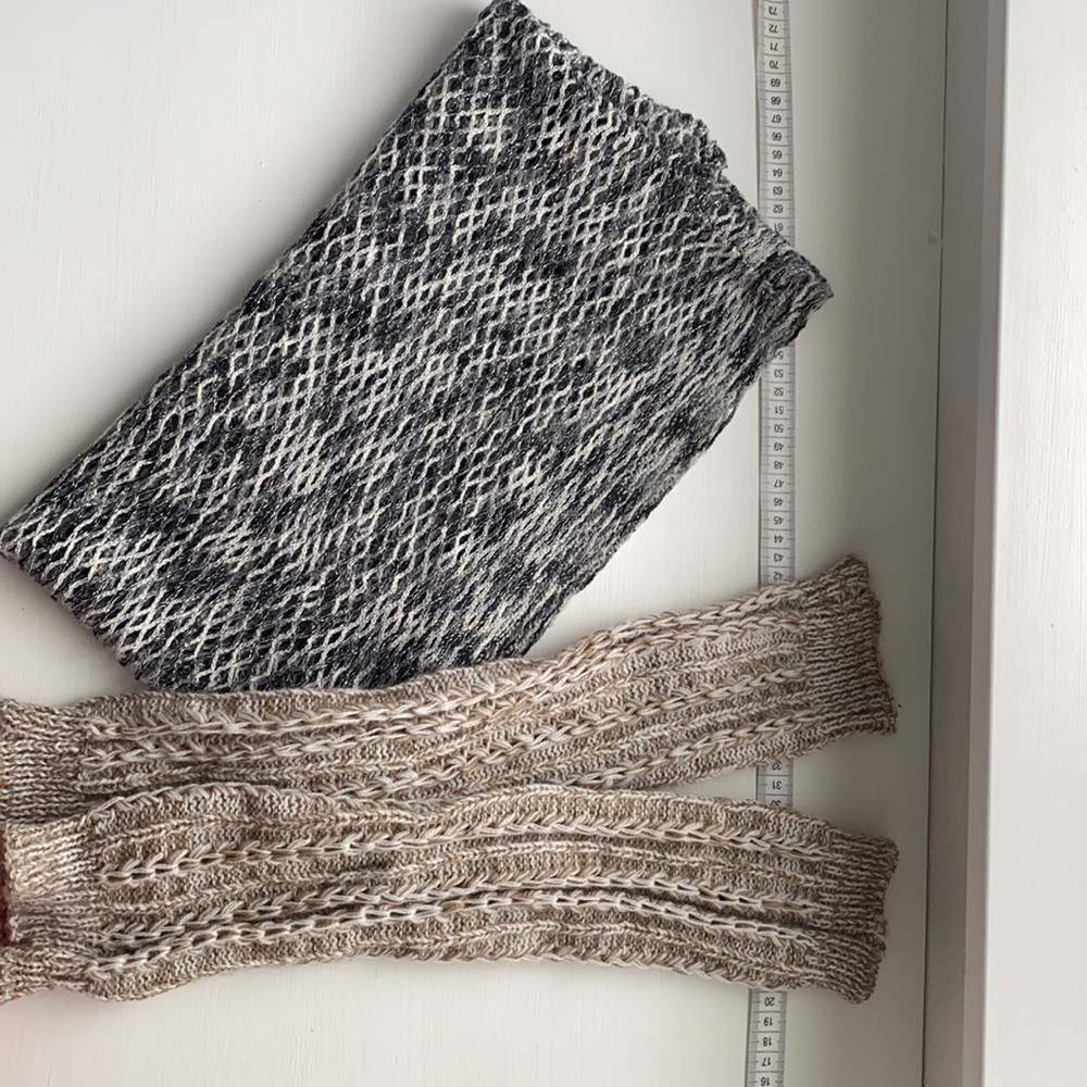 Circle Scarf and Leg Warmers Bundle